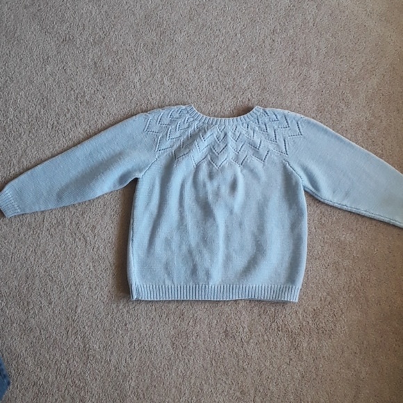Beautiful light blue handmade sweater - Picture 2 of 5